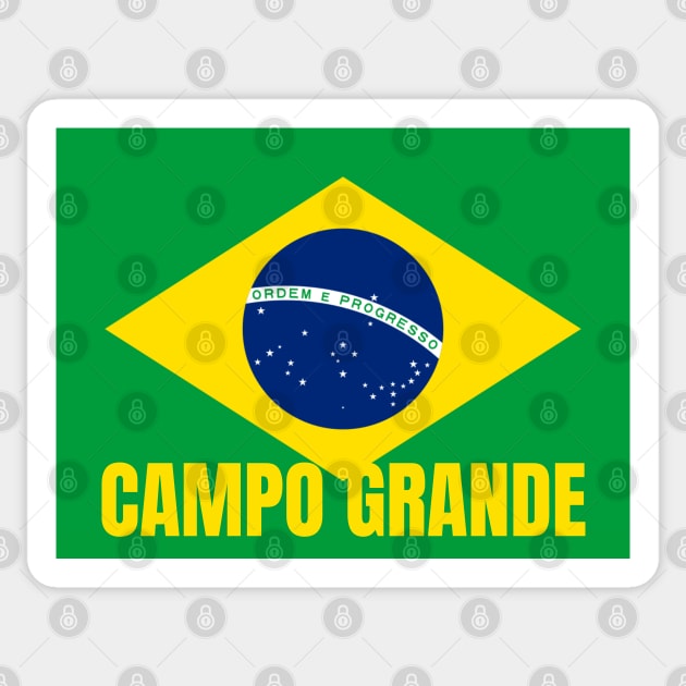 Campo Grande City in Brazilian Flag Sticker by aybe7elf